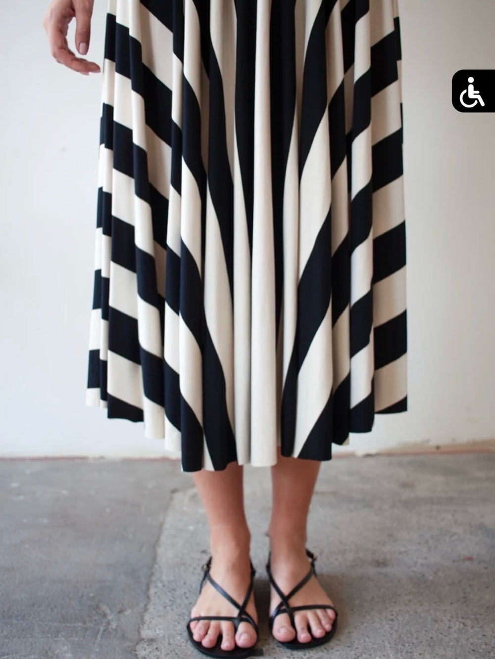 Bel Kazan Magali Striped Midi Dress - Picture 4 of 10